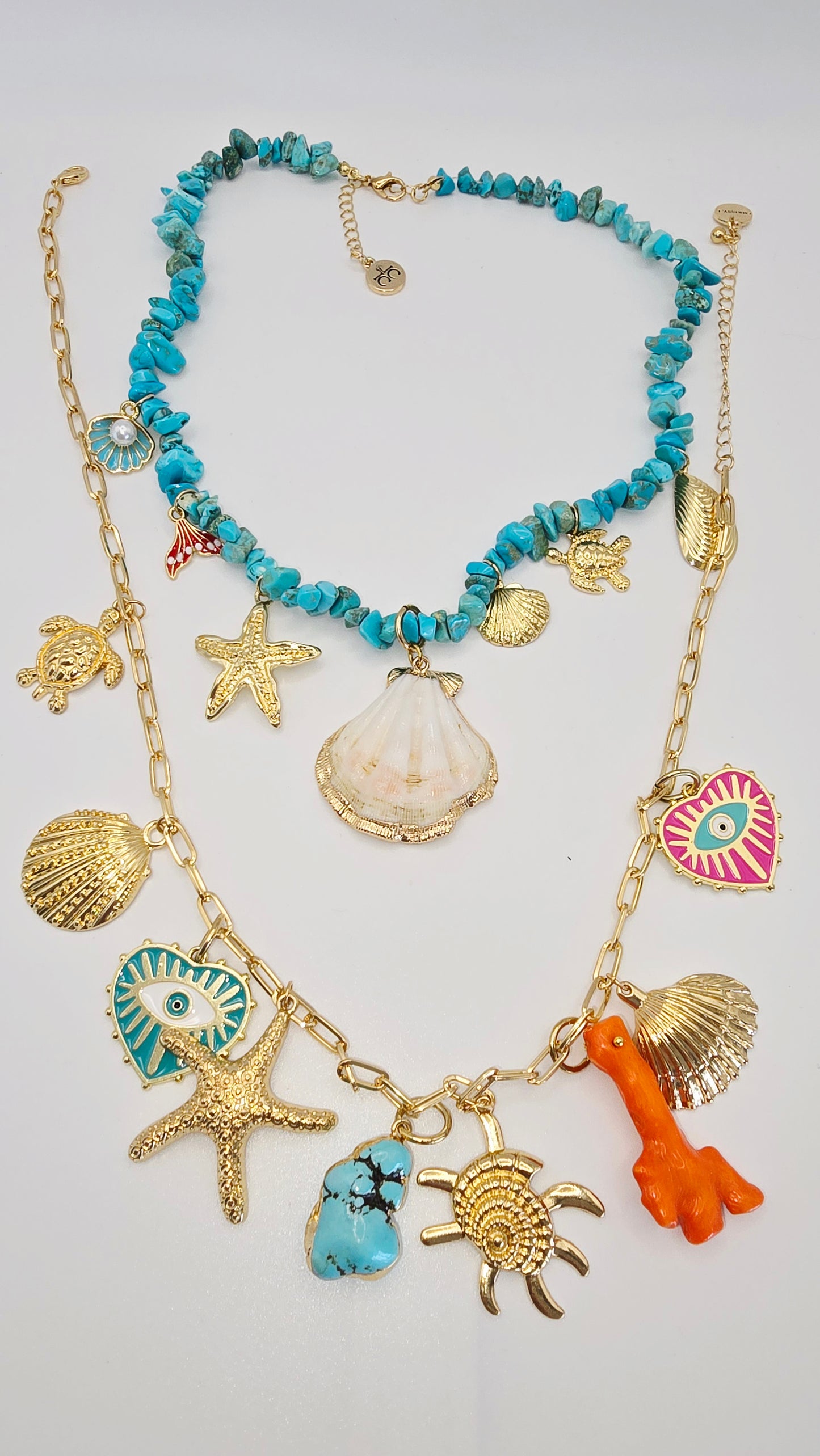 Riviera Charm Set Necklace Set of 2