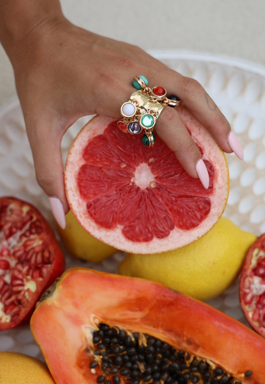 Cocktail of Gems Ring