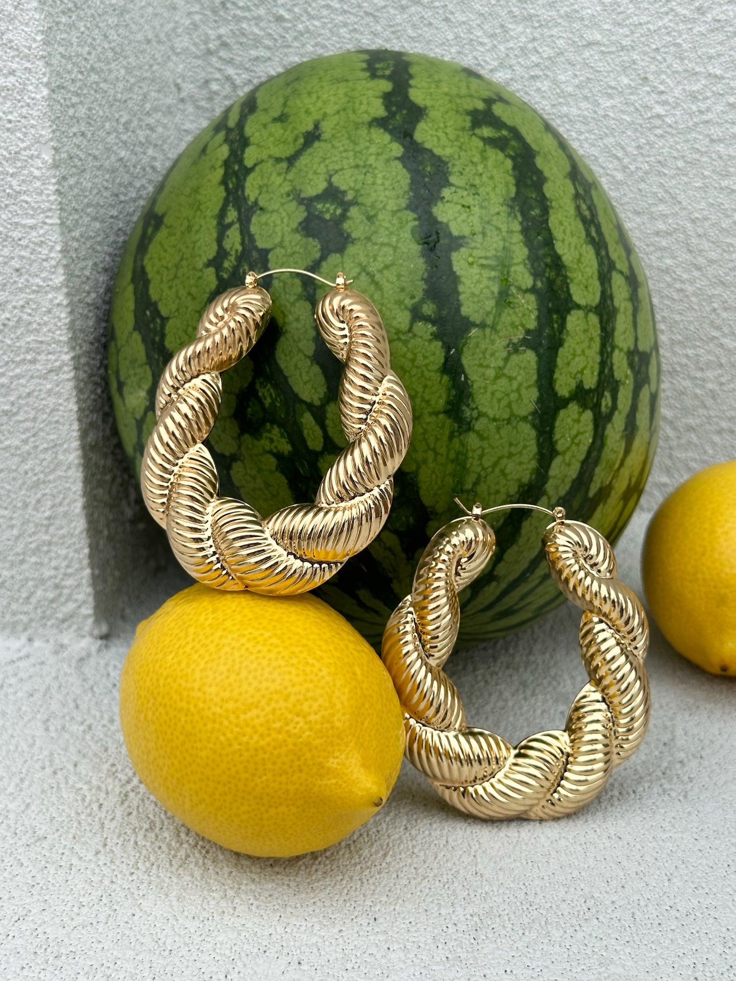 Feast Your Eyes Hoop in Gold