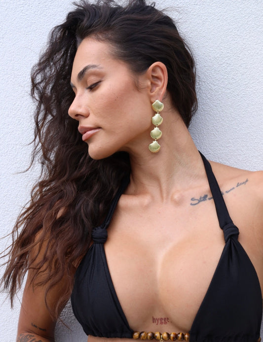 Ocean Currency Earring in Gold