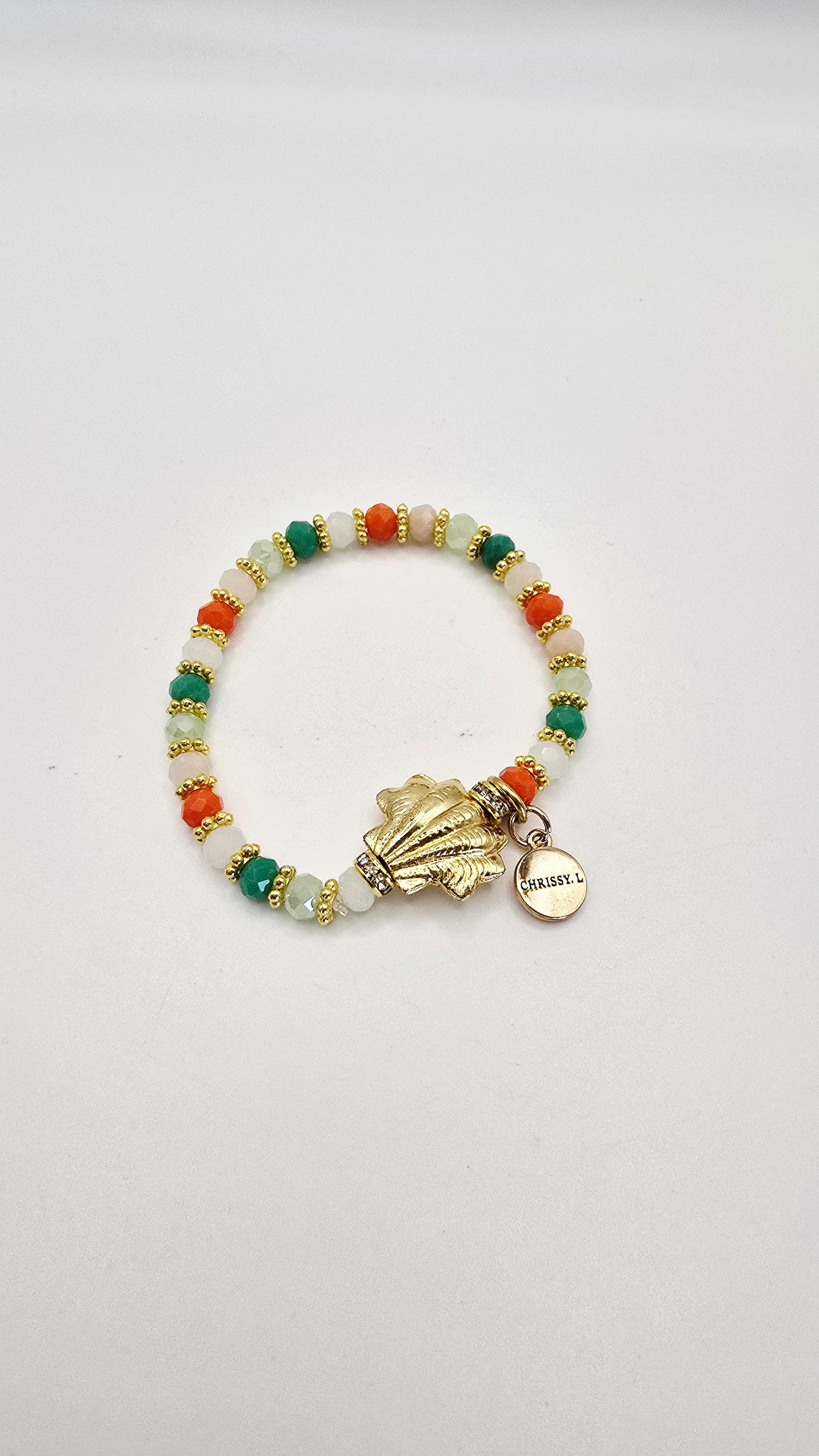Cruz Charm Bracelet Precious Multi Shell