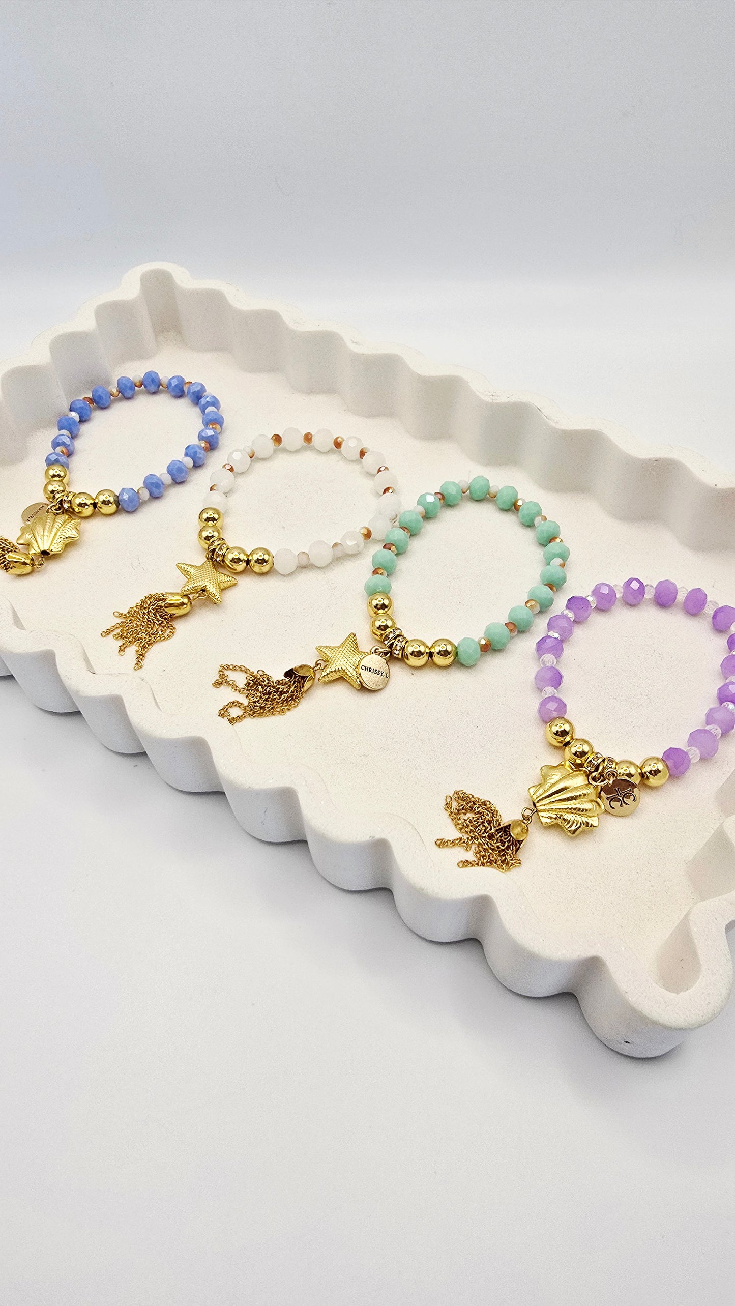 Cruz Charm Bracelet Precious Aqua