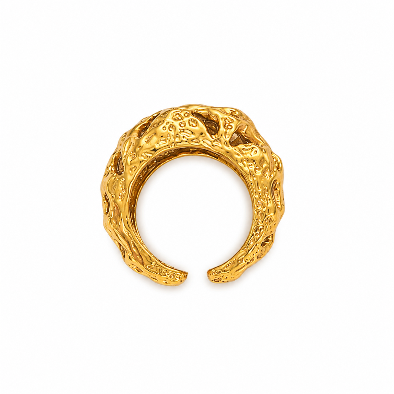 Capri Luna White Jade Ring