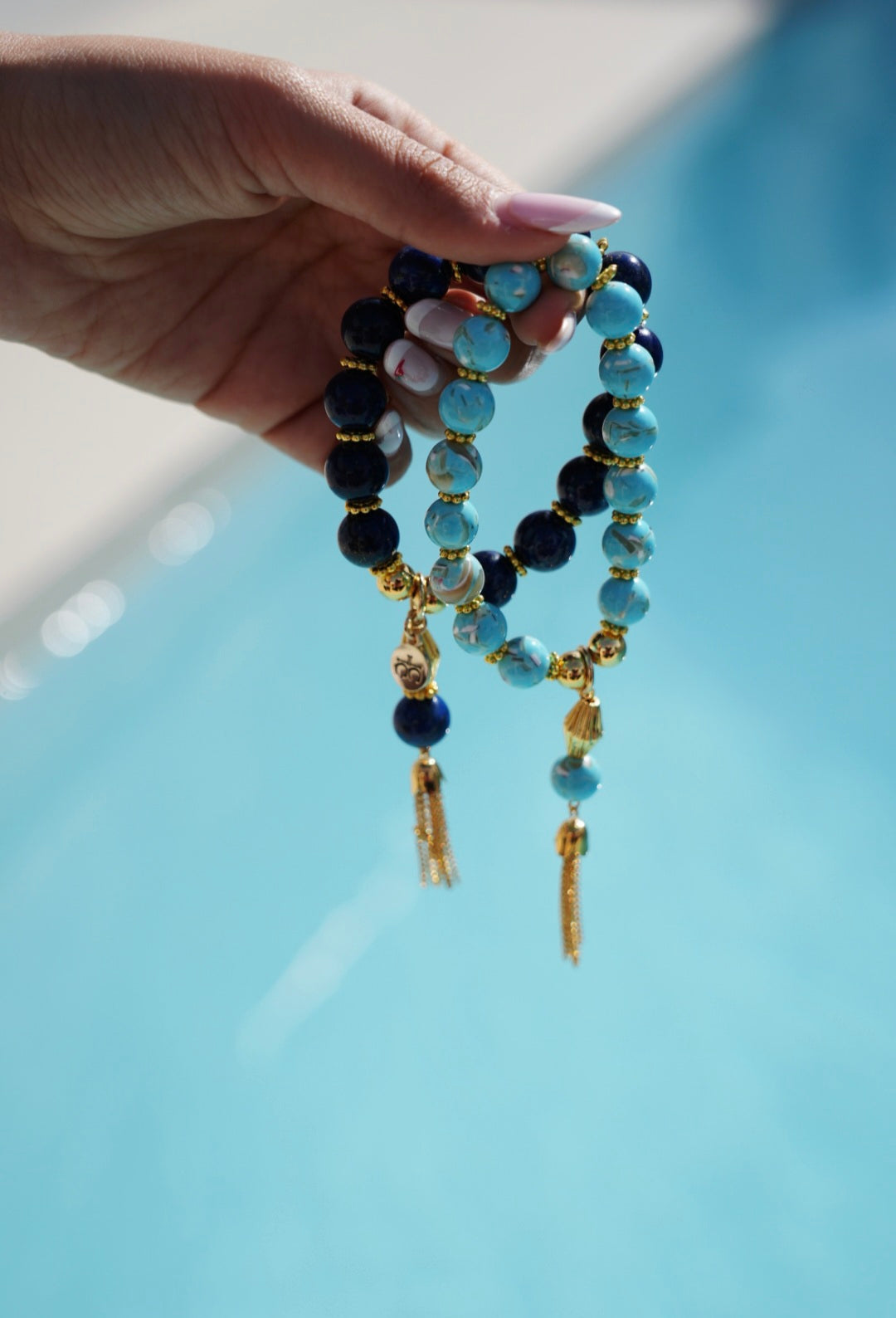 Cruz Charm Bracelet Turquoise