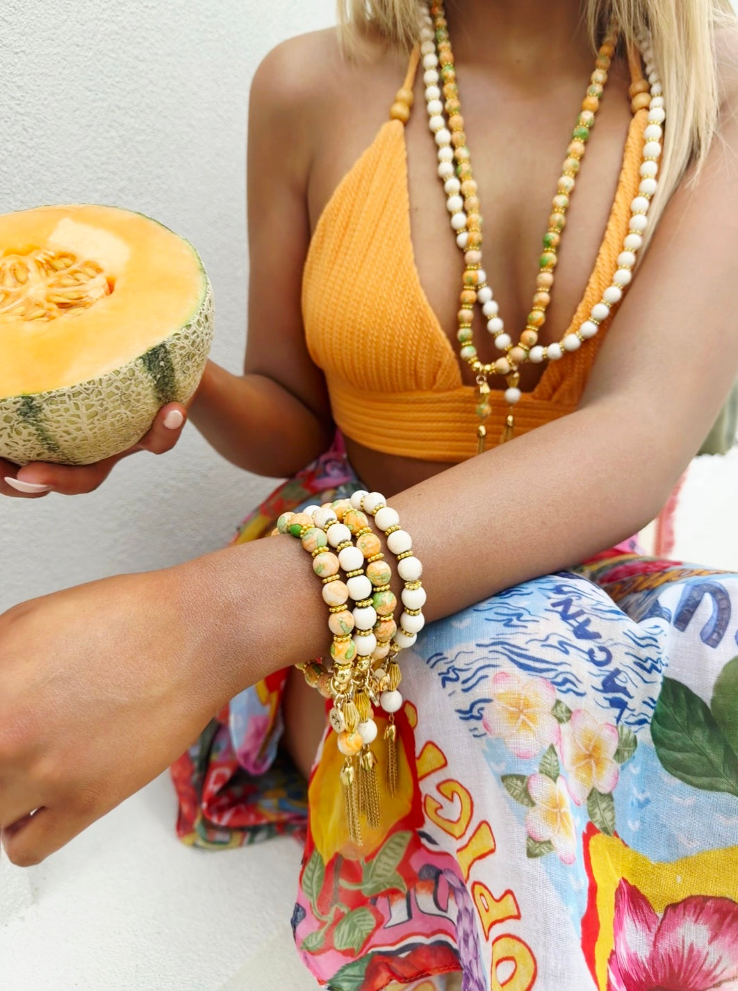 Cruz Charm Bracelet Citrus