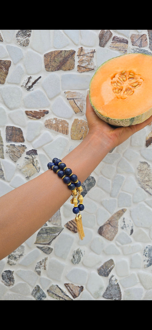Cruz Charm Bracelet Lapis