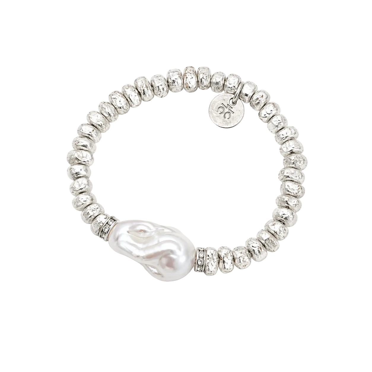 Amalfi Silver Pearl Bracelet