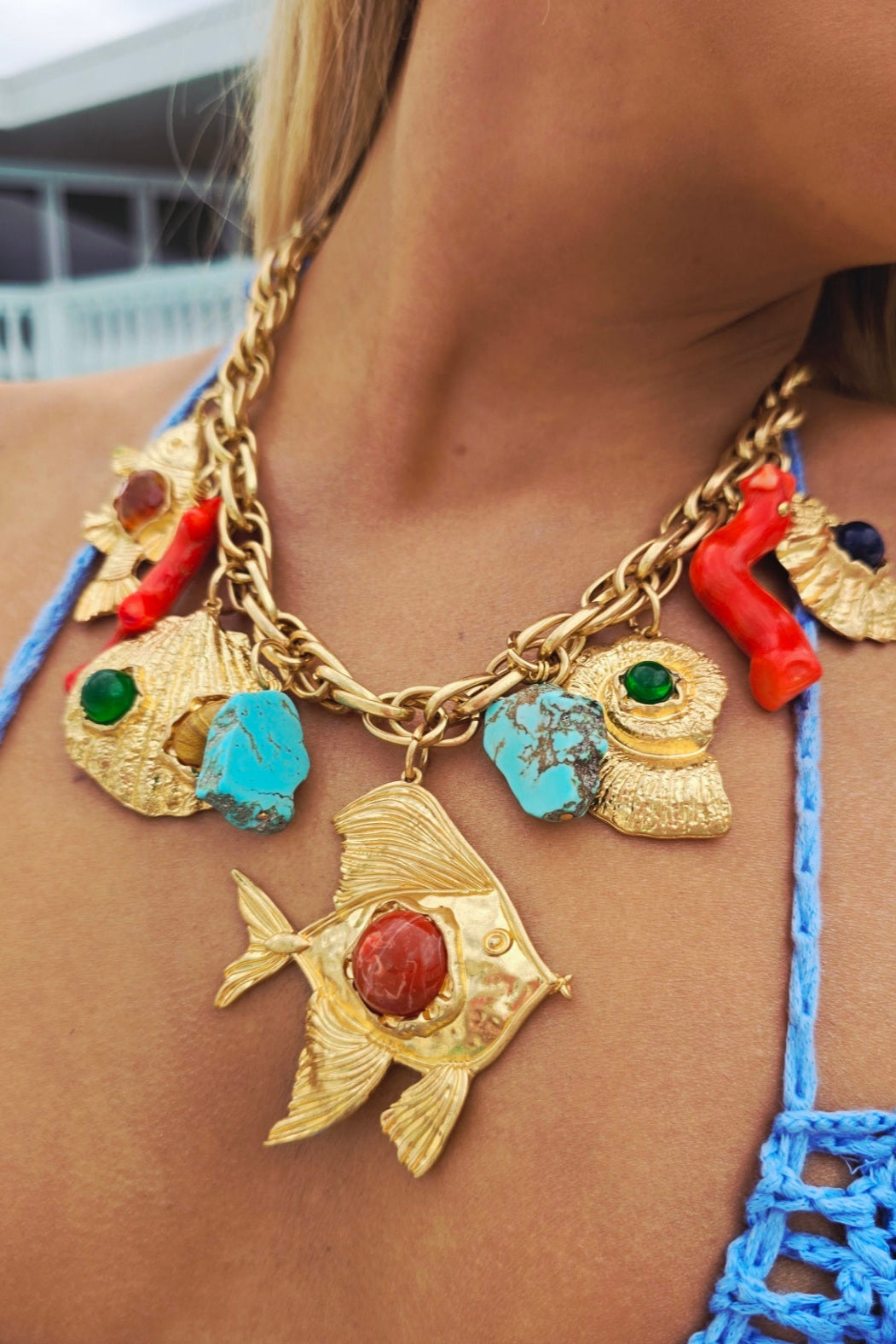 Capri Reef Charm Necklace