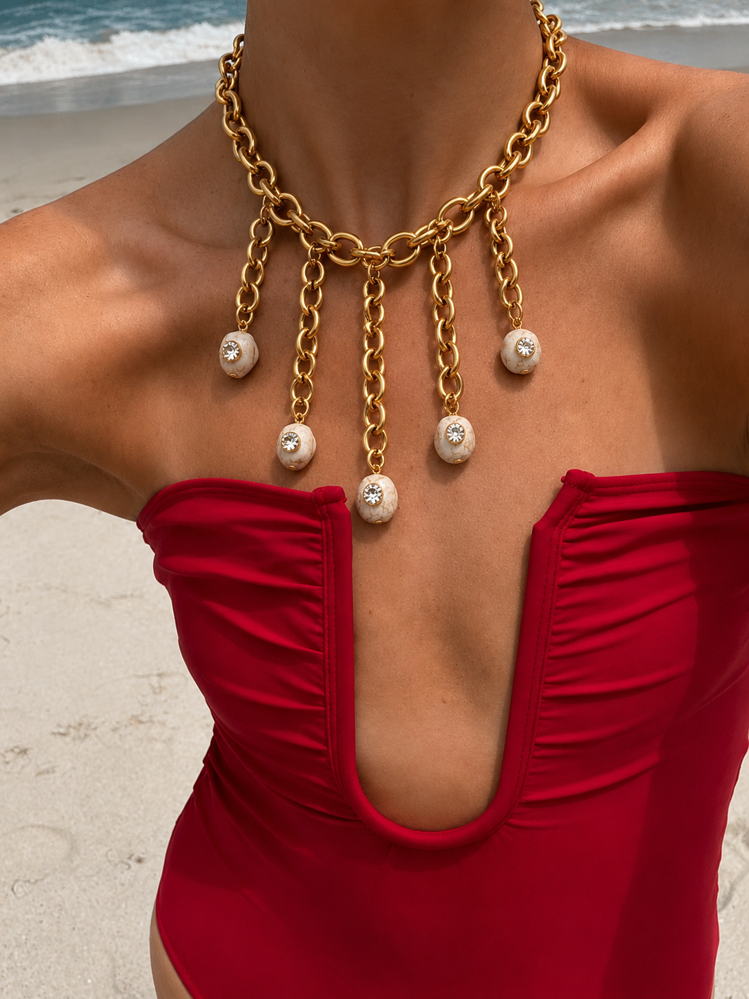 Bianca Cascade Talisman Necklace