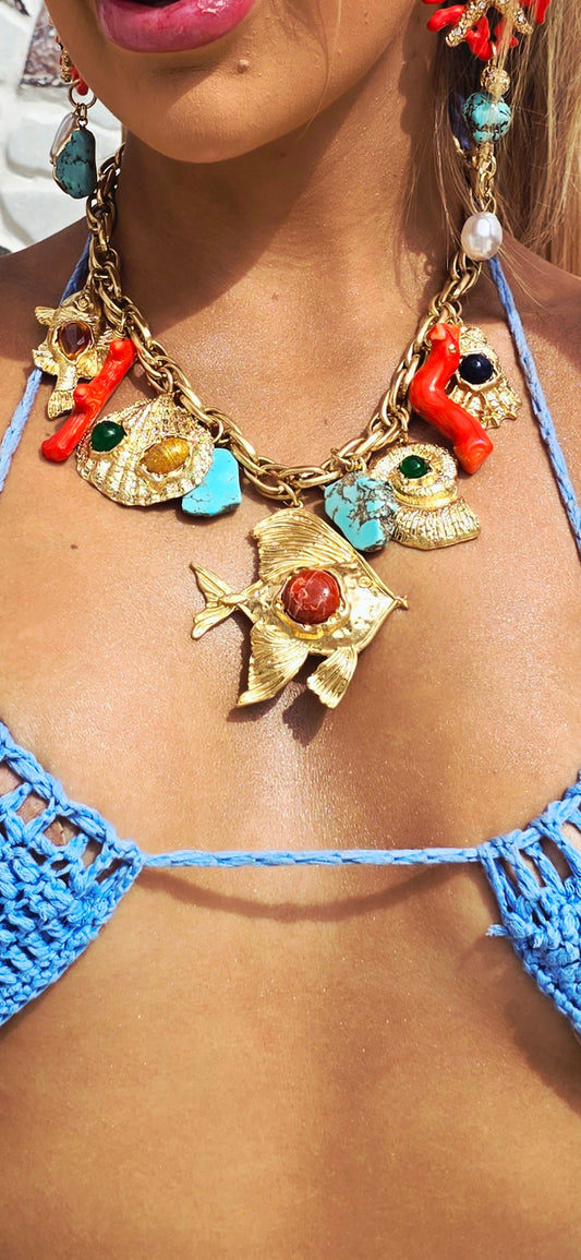 Capri Reef Charm Necklace