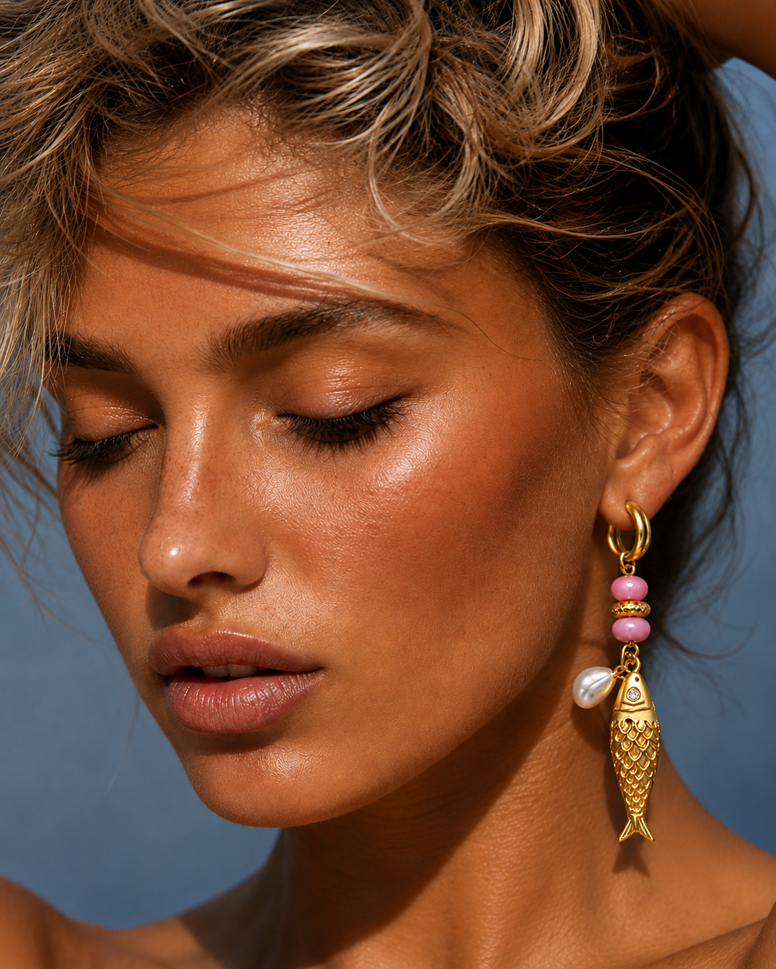 Sea Confetti Fish Earring