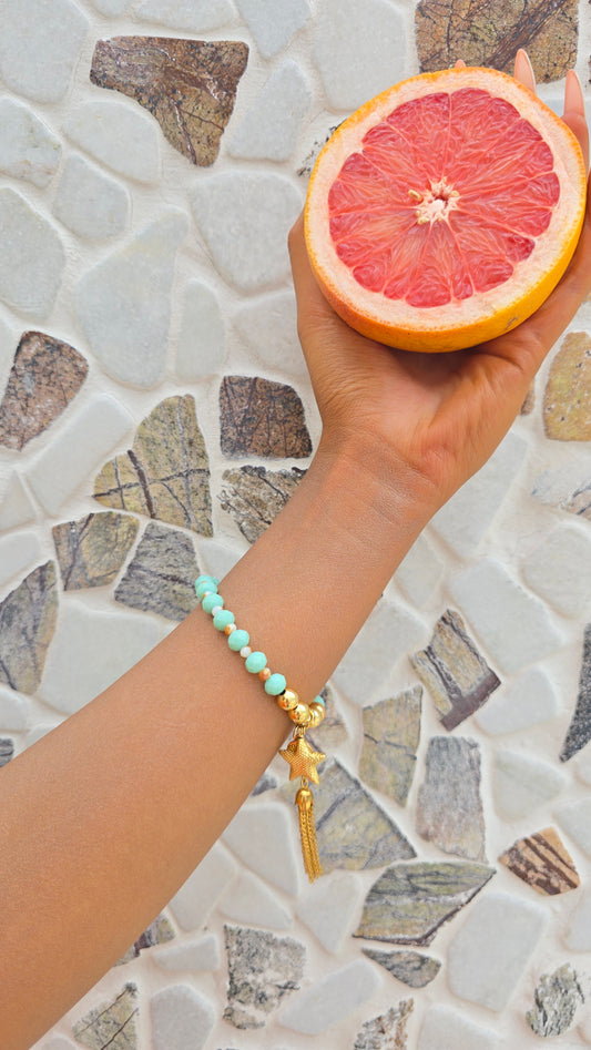 Cruz Charm Bracelet Precious Aqua