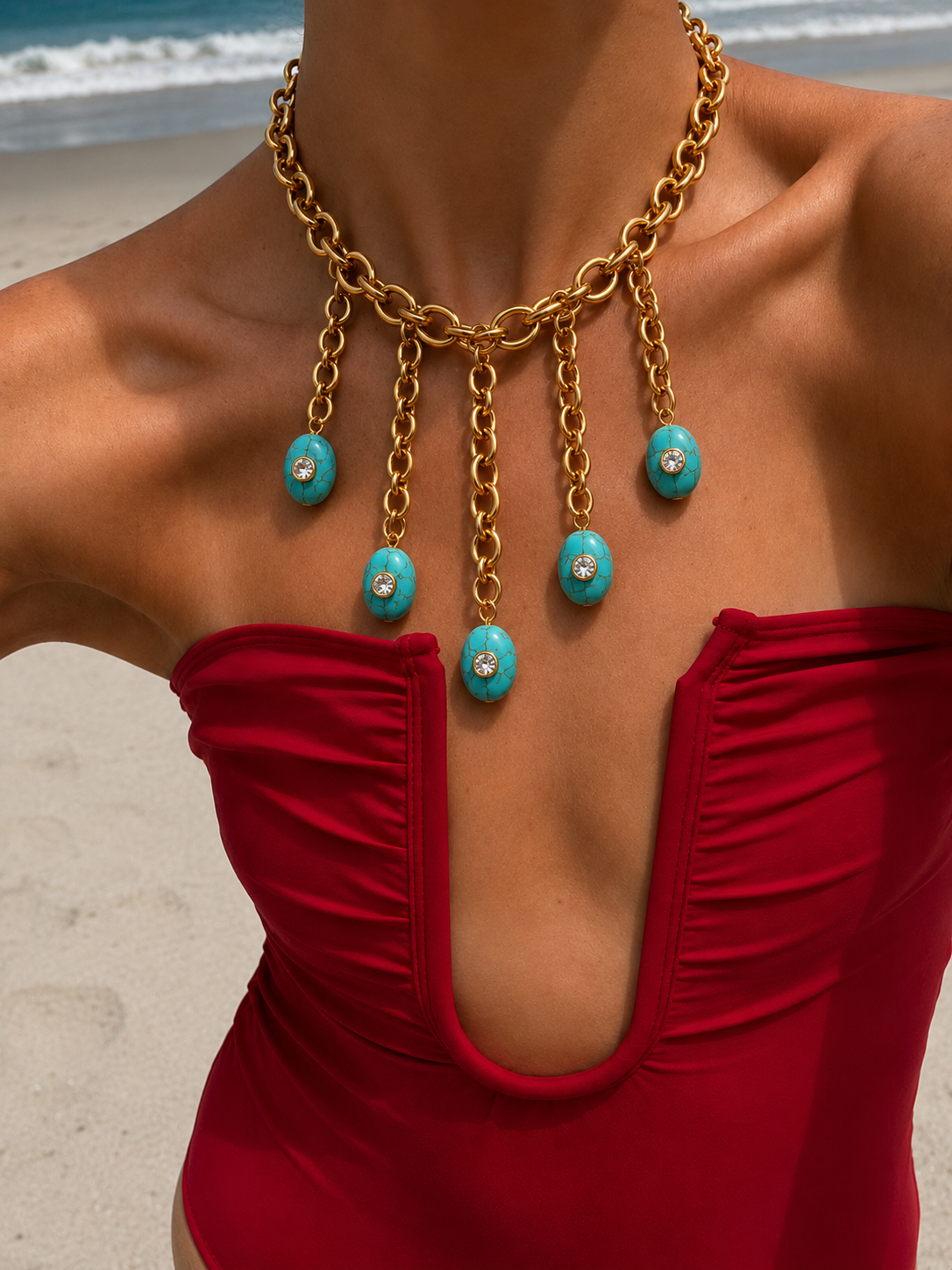 Azzura Cascade Talisman Necklace