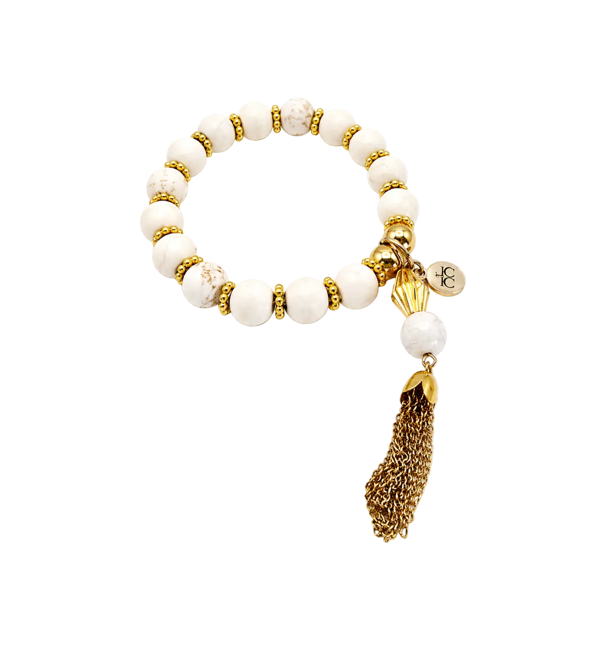 Cruz Charm Bracelet White
