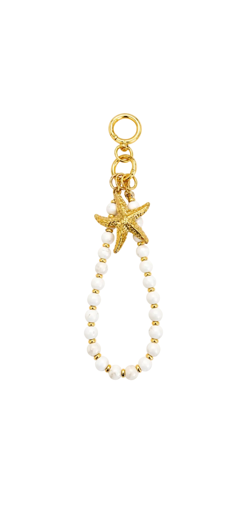 Cruz Charm White Keyring