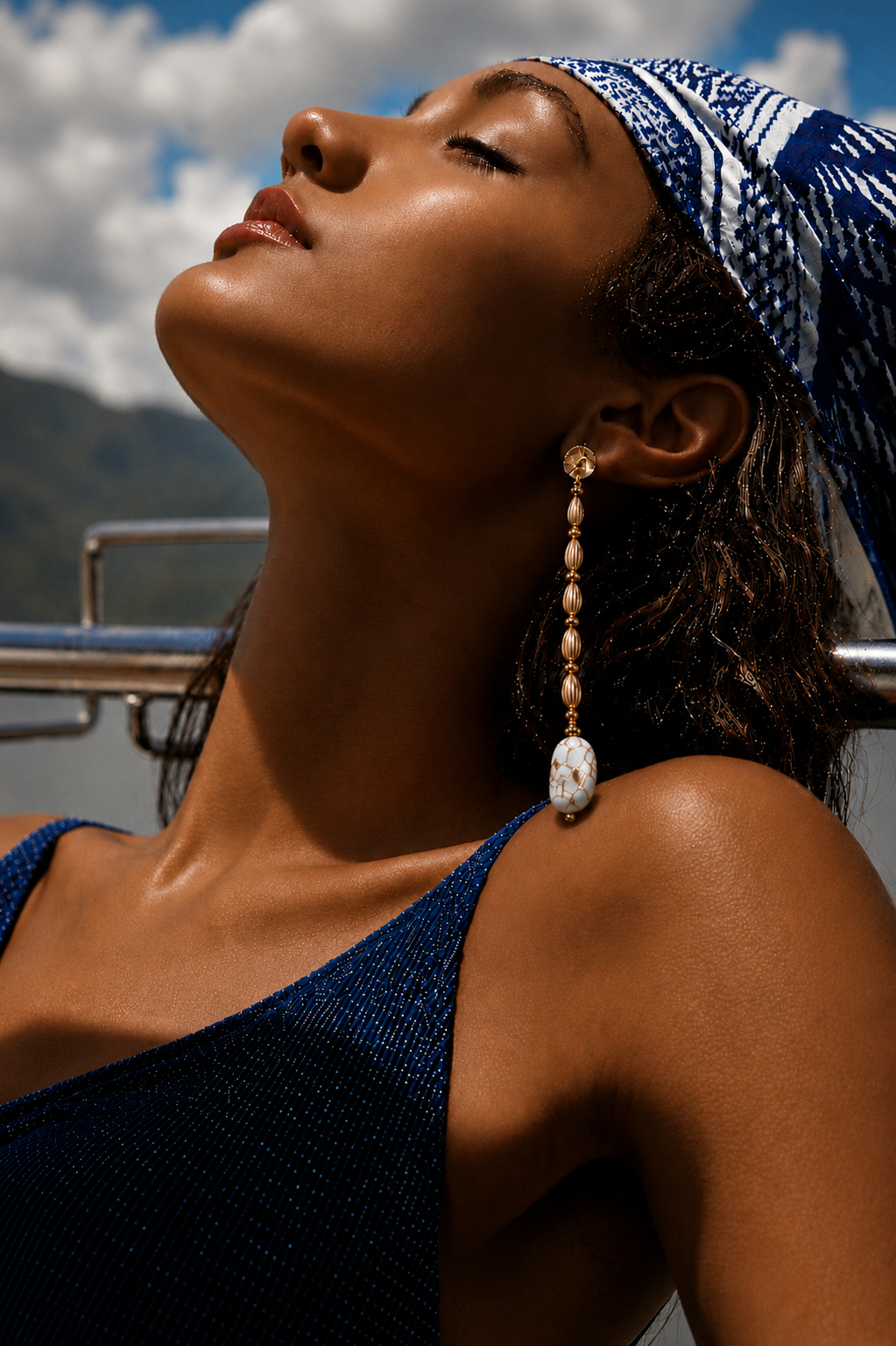Amalfi Ivory Column Earrings