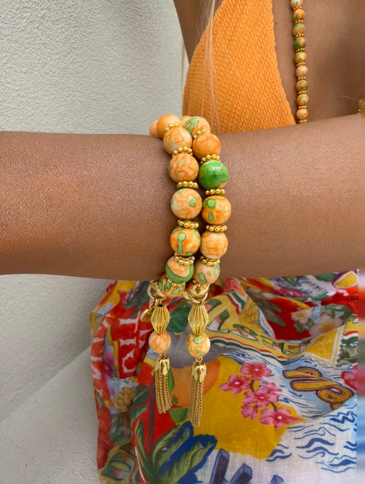 Cruz Charm Bracelet Citrus