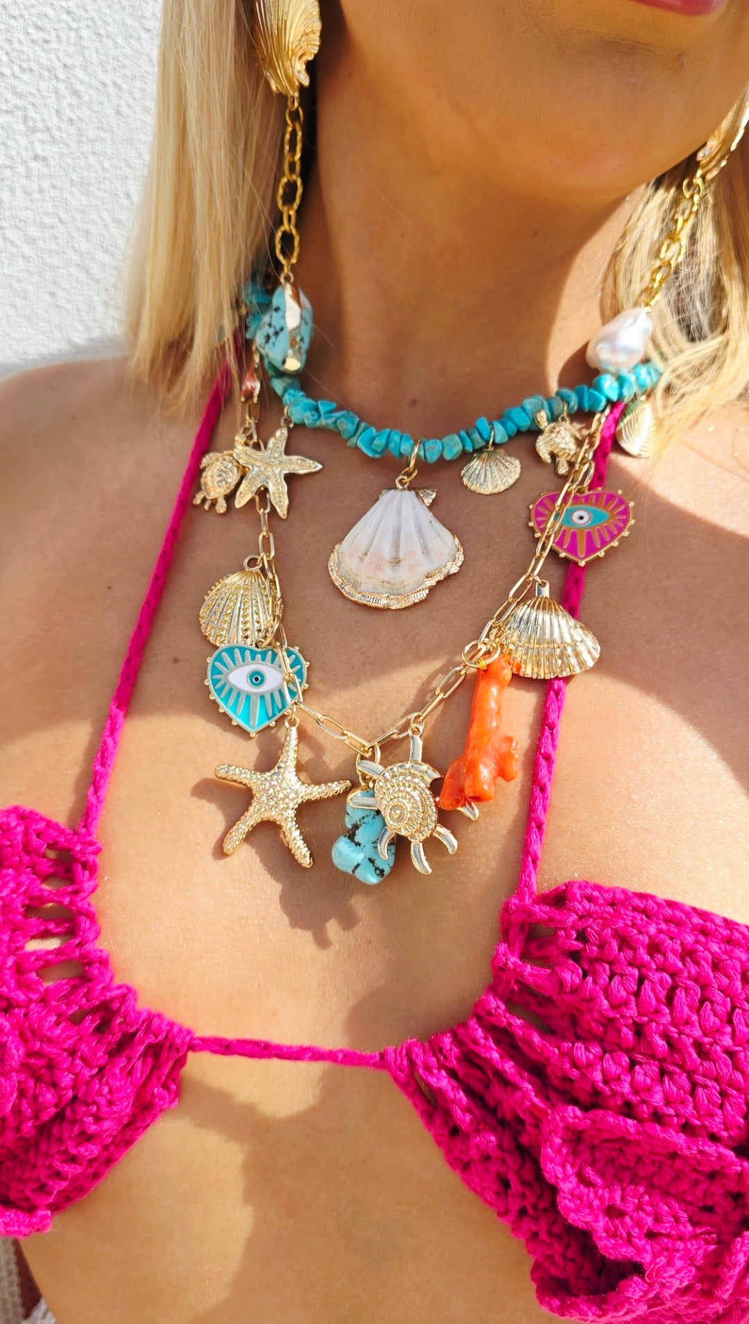 Riviera Charm Set Necklace Set of 2