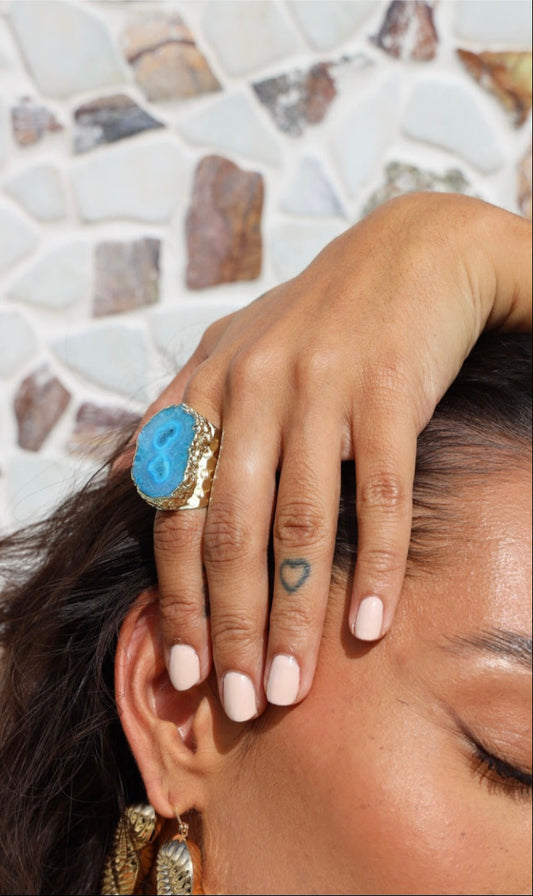 Ocean Wisdom in Turquoise Ring
