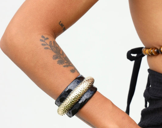 Soul Speak Cuff in Black