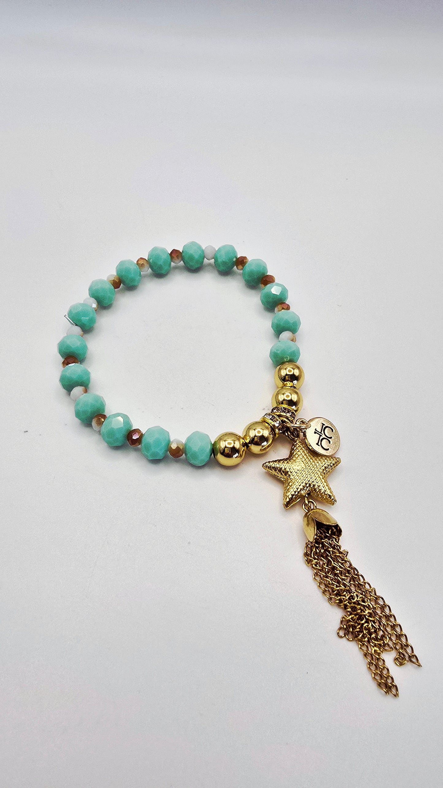 Cruz Charm Bracelet Precious Aqua