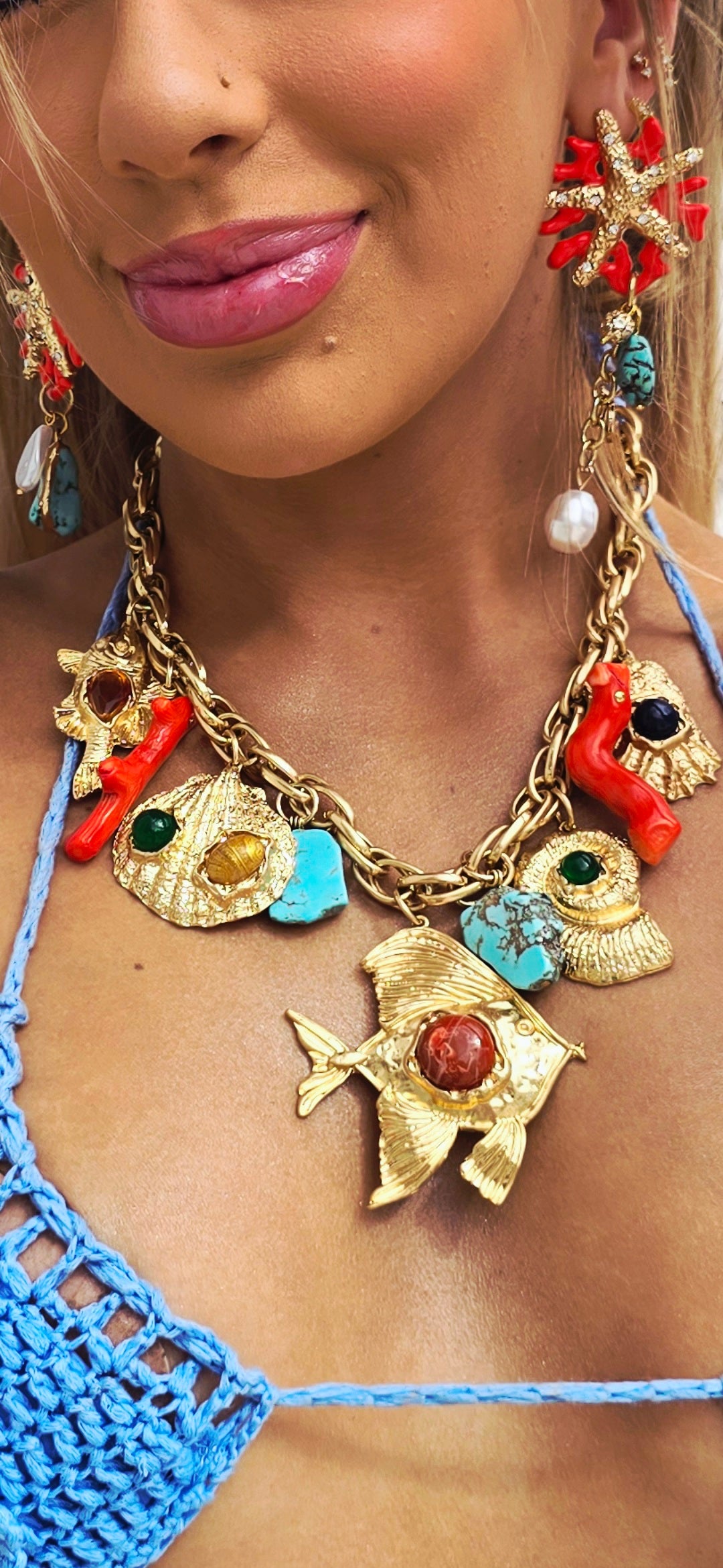 Capri Reef Charm Necklace