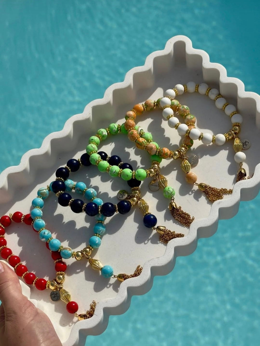 Cruz Charm Bracelet Turquoise