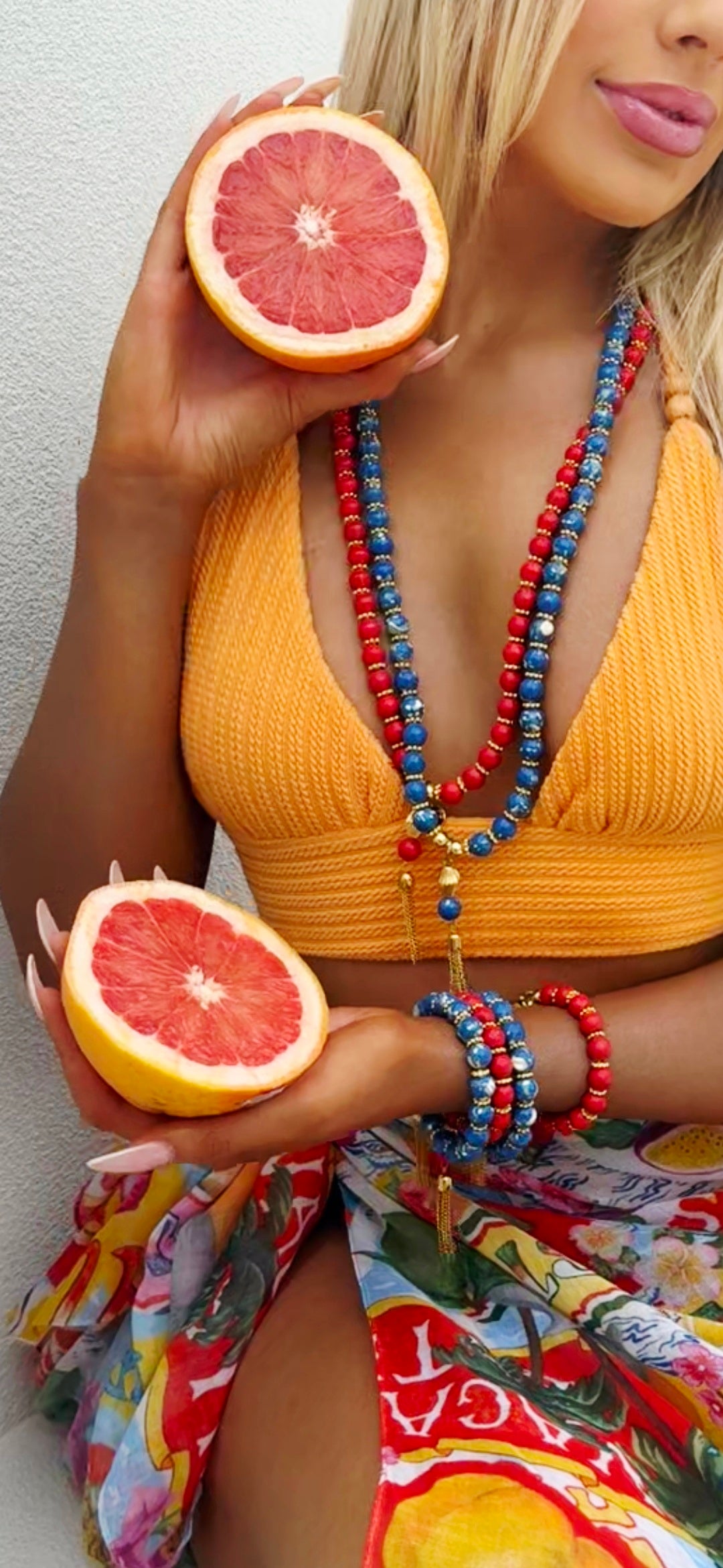 Cruz Charm Bracelet Sangria