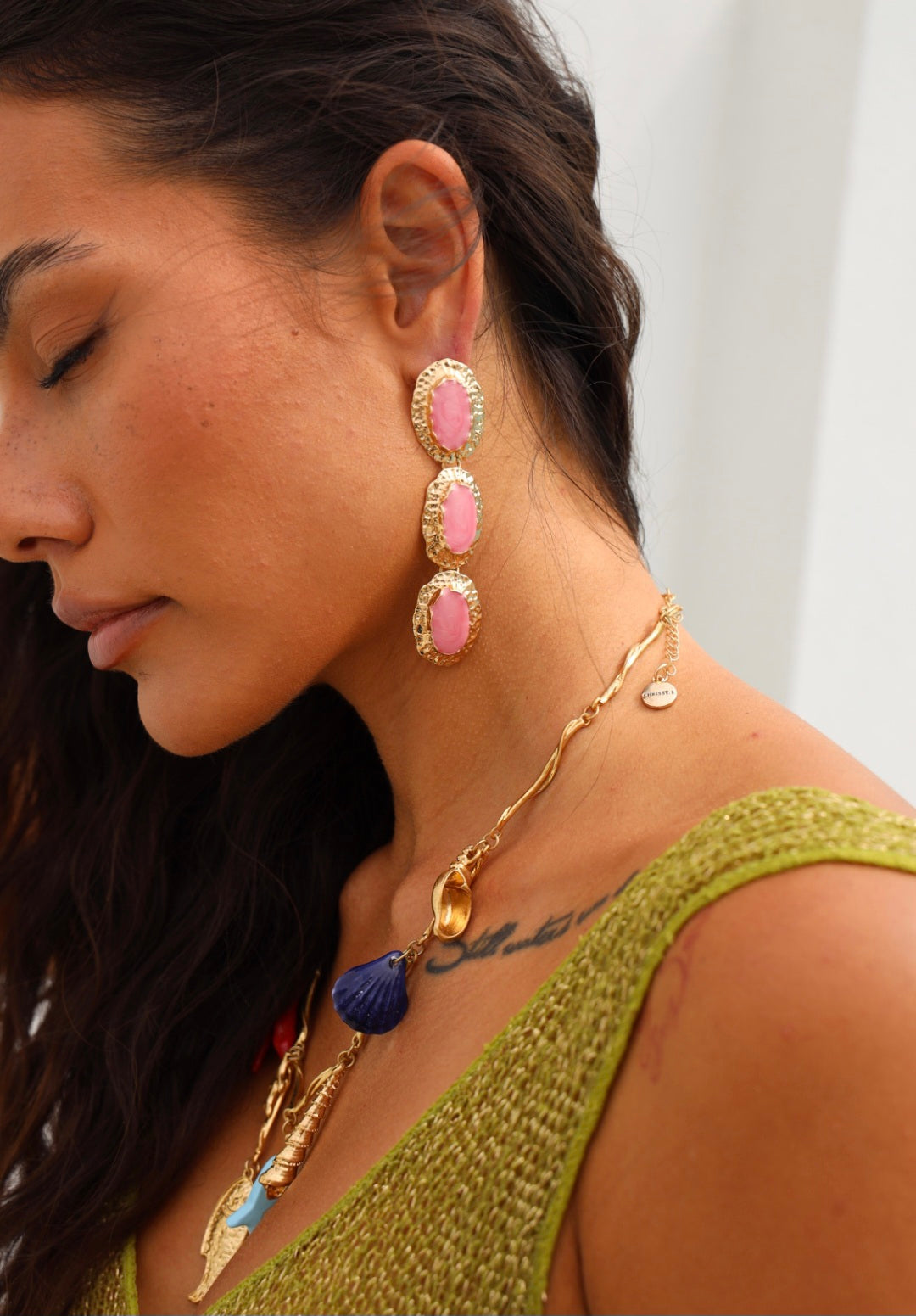 Bazaar Earring Pink