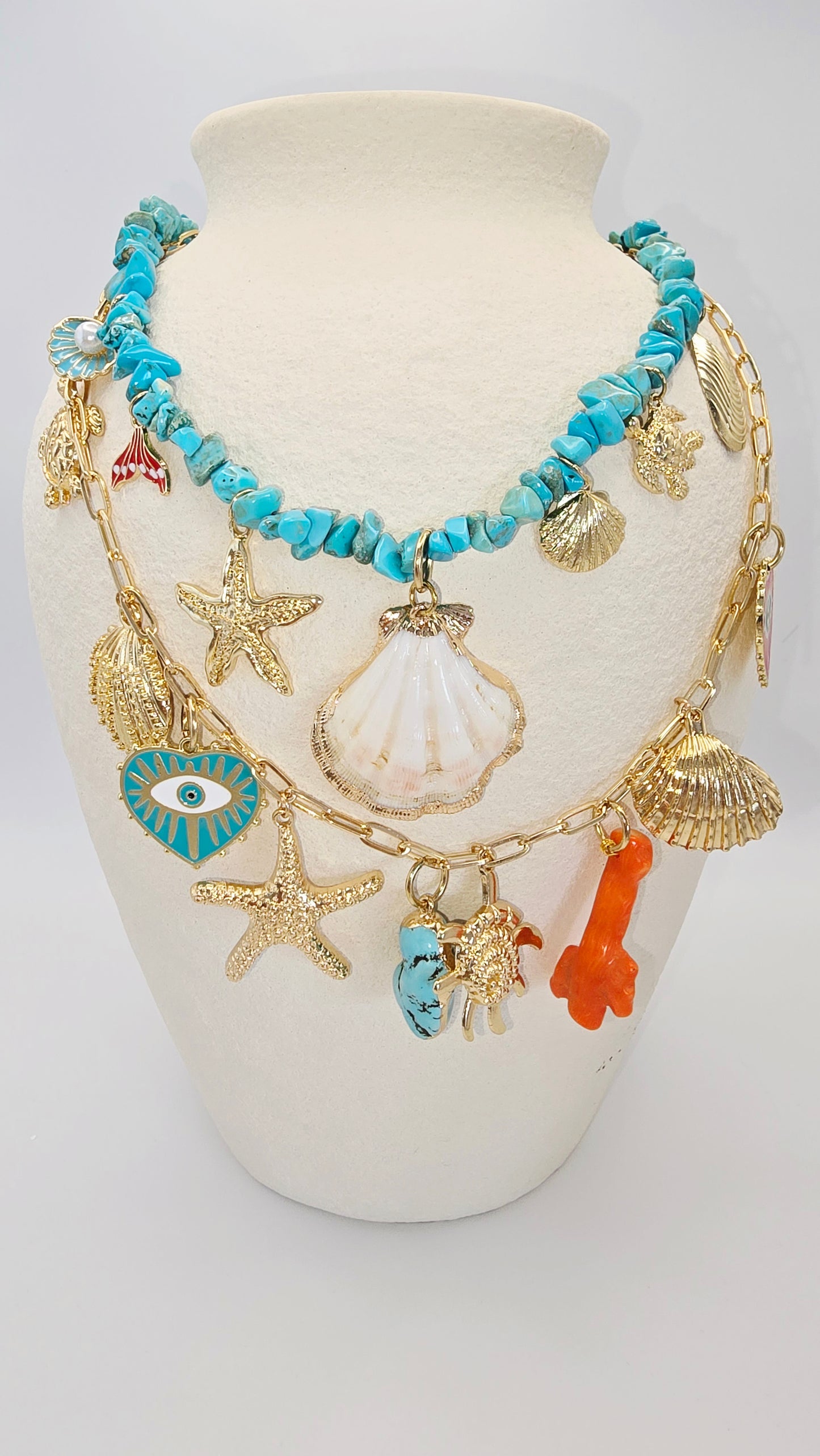 Riviera Charm Set Necklace Set of 2
