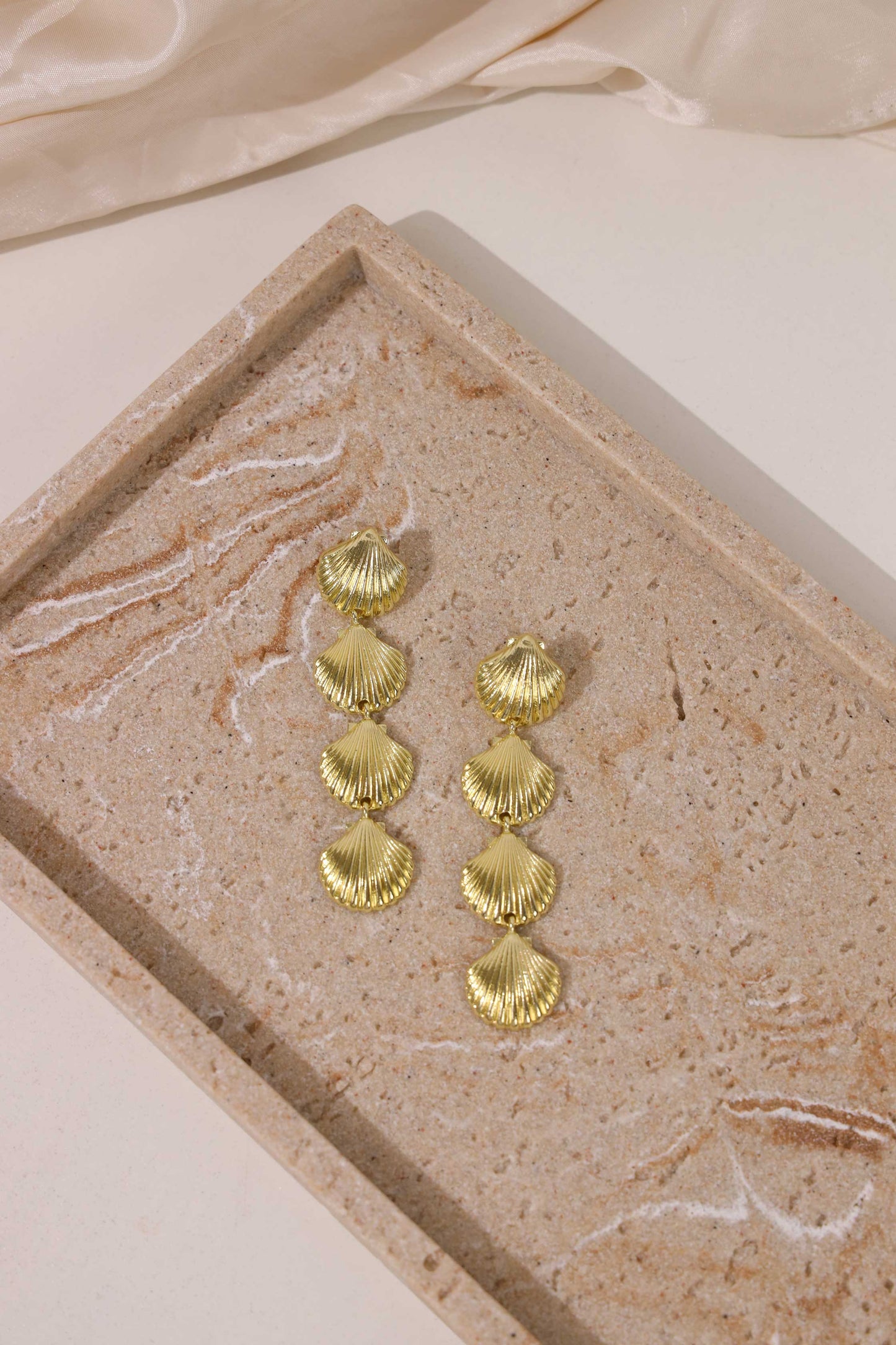 Ocean Currency Earring in Gold