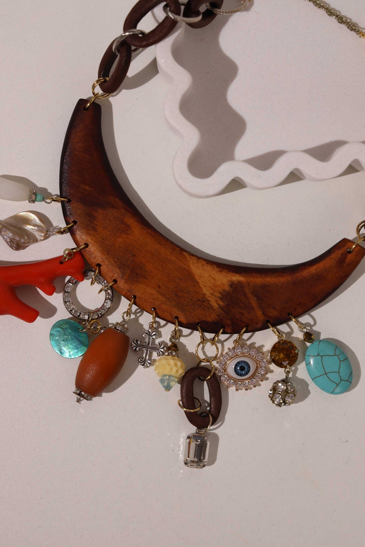 Earth Heirlooms Charm Necklace in Wood