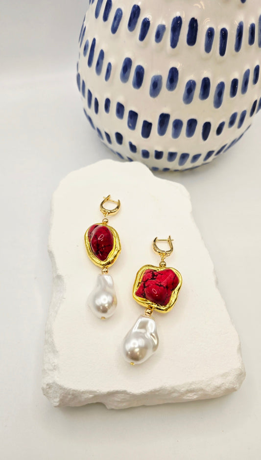 Amalfi Corale Drop Earring