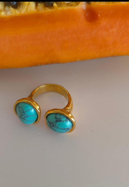 Sunset Turquoise Adjustable Ring