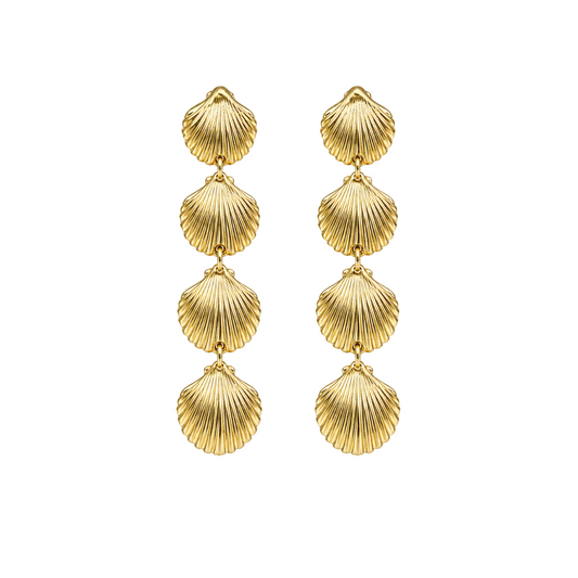 Ocean Currency Earring in Gold