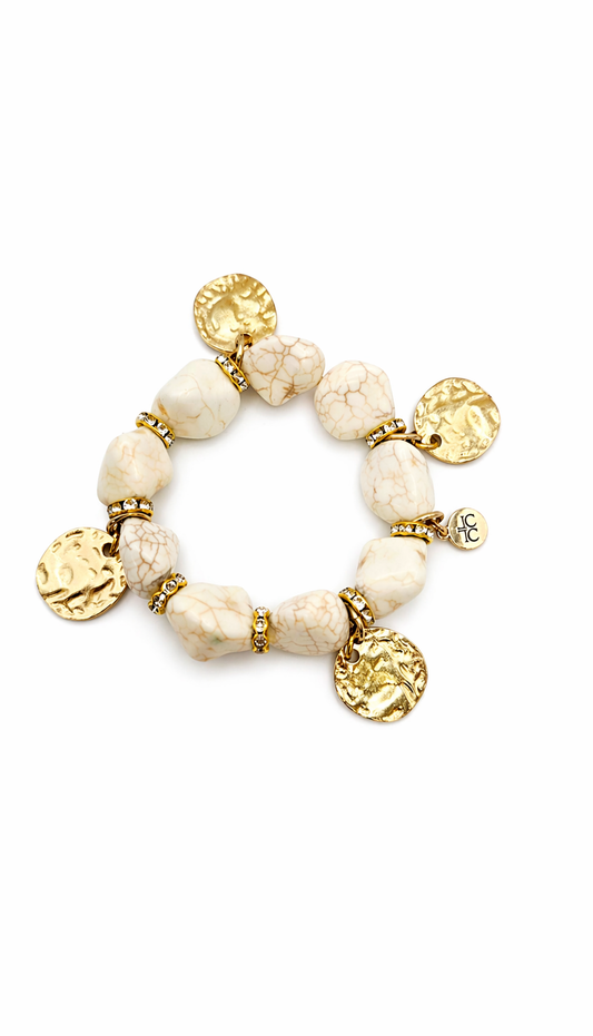 Capri Bianca Coin Bracelet
