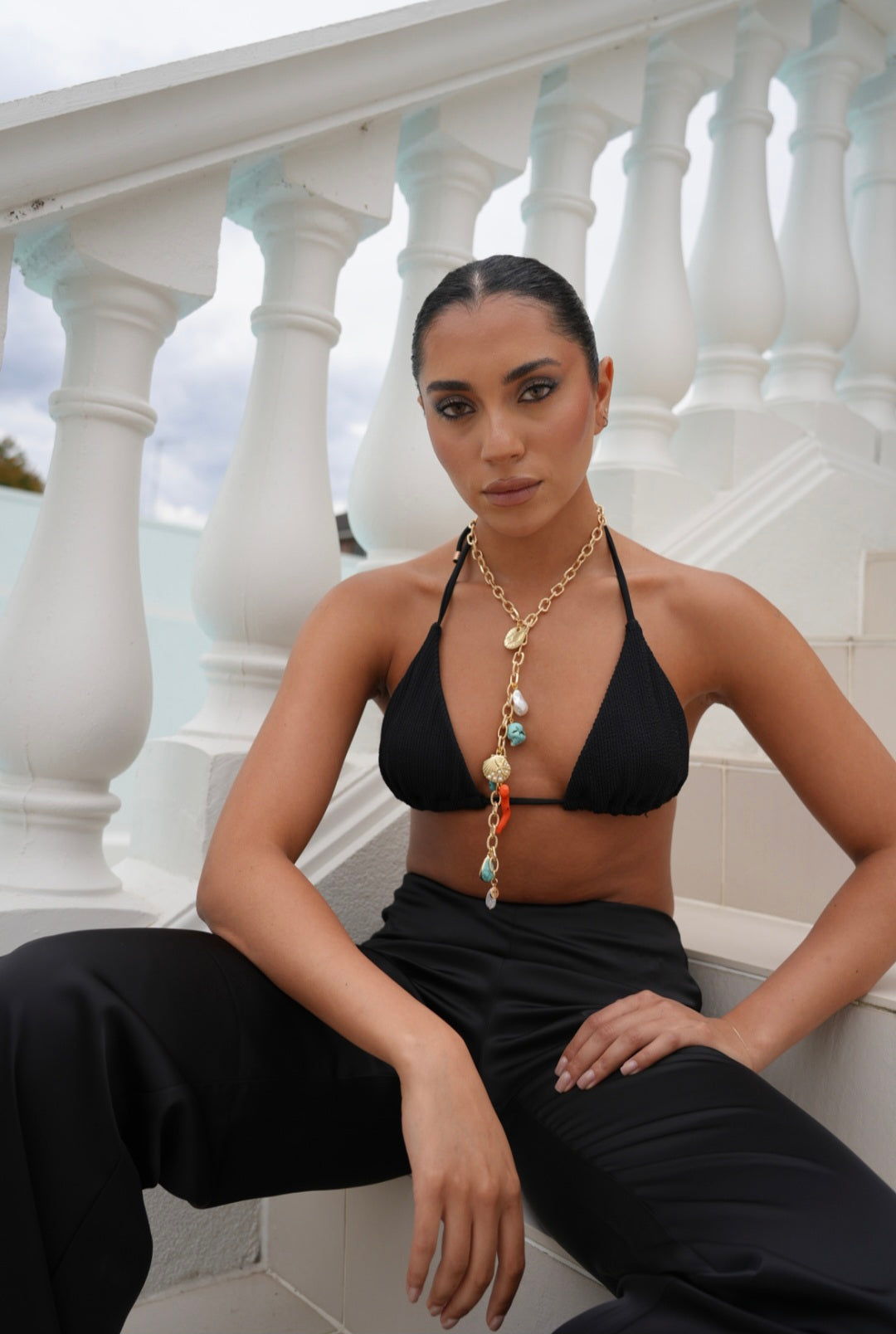 Riviera Talisman Long Charm Necklace