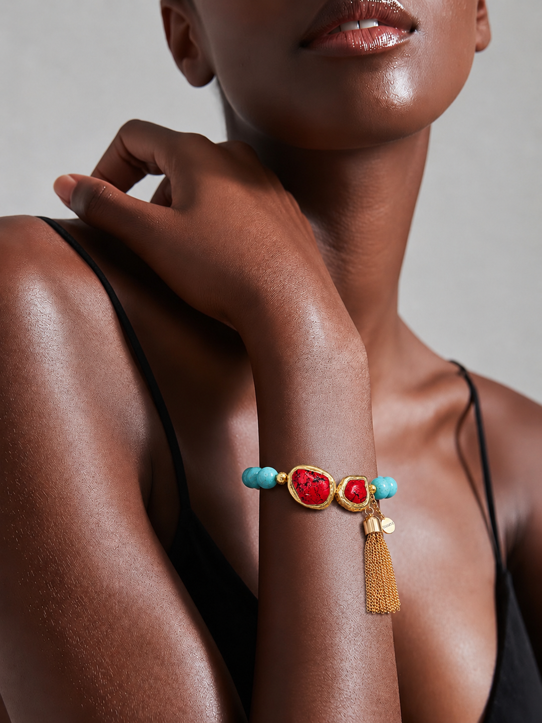Capri Corallo Tassel Bracelet