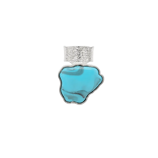 Isola Turquoise Ring Silver