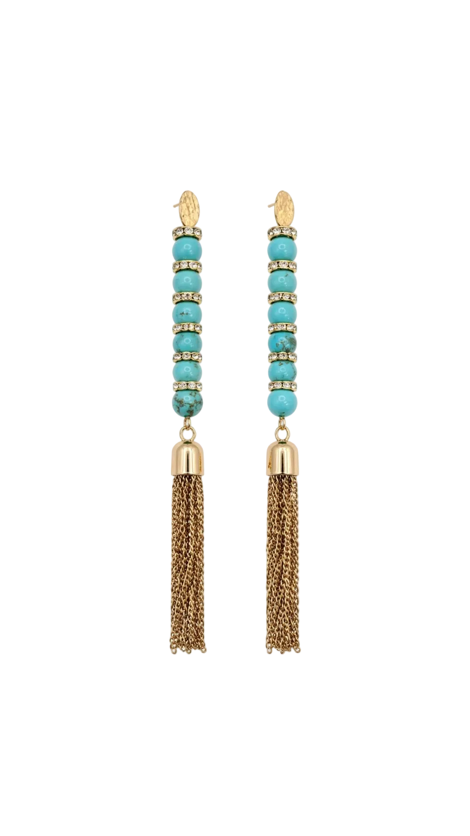 Monaco Turquoise Fringe Earrings