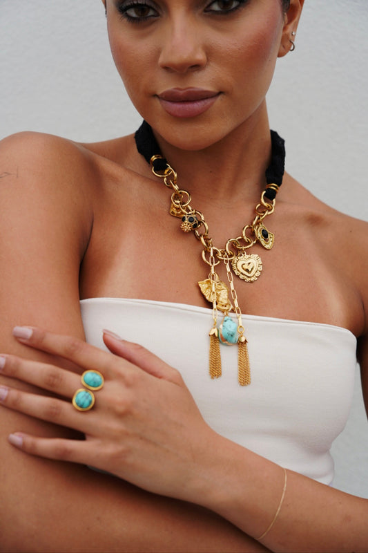 Capri Amulet Lace Necklace