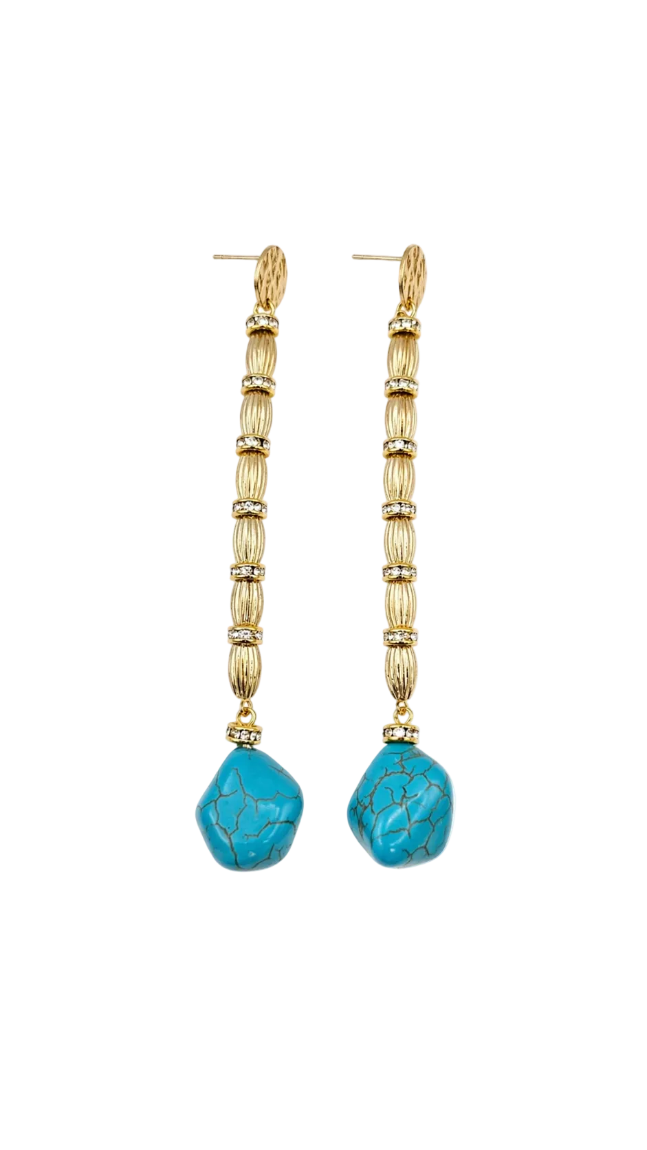 Amalfi Turquoise Column Earrings