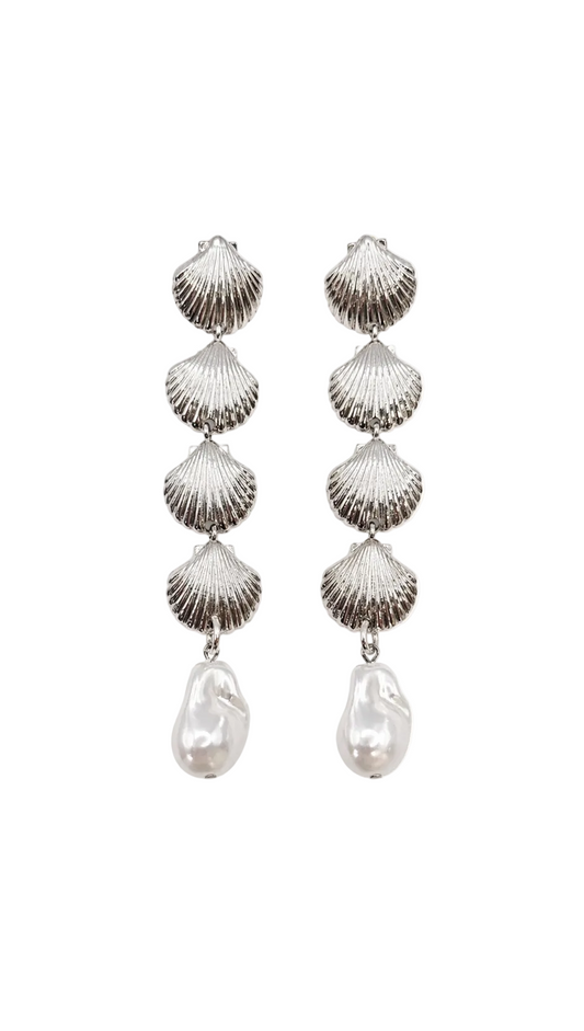 Isola Shell Pearl Earrings