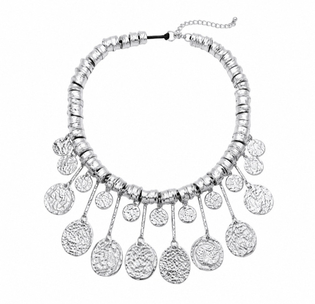 Dynasty Silver Coin Necklace