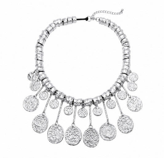 Dynasty Silver Coin Necklace