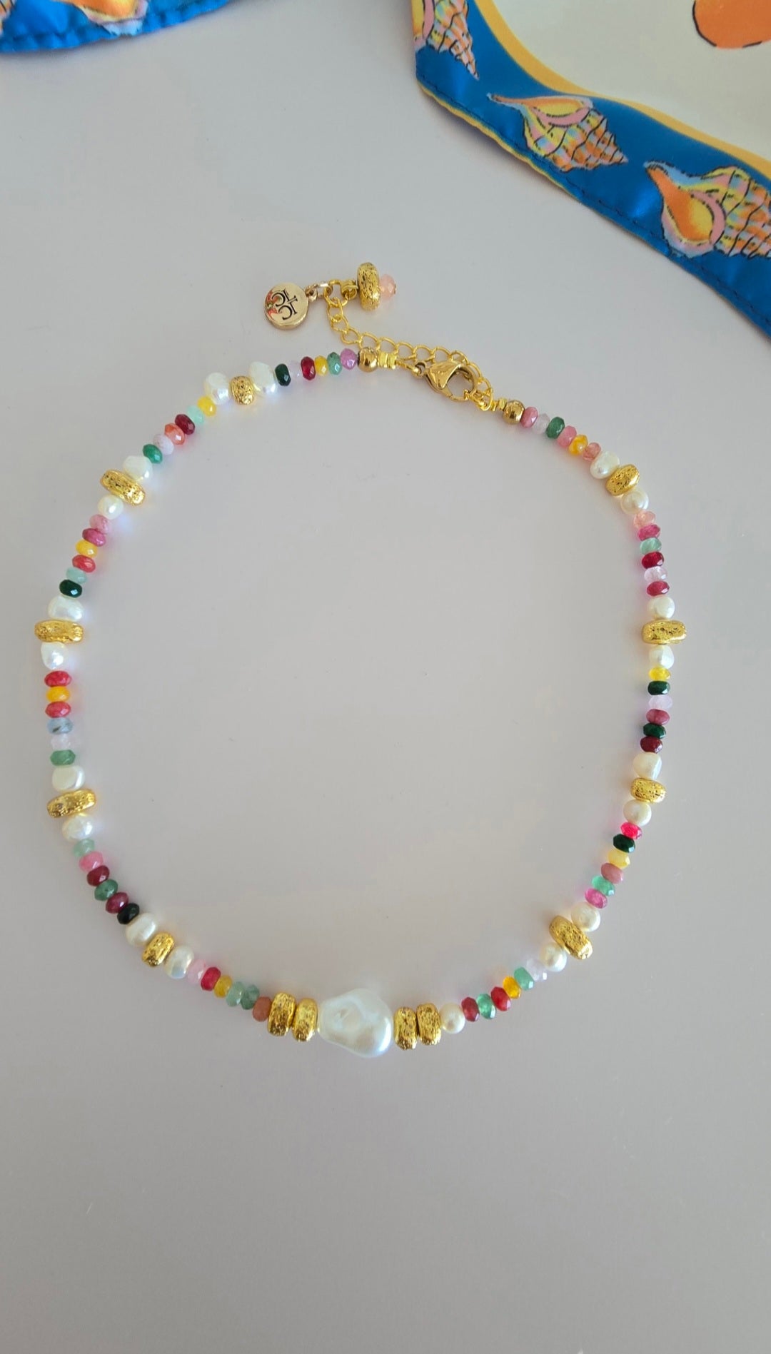 Portofino Confetti Mixer Micro Necklace