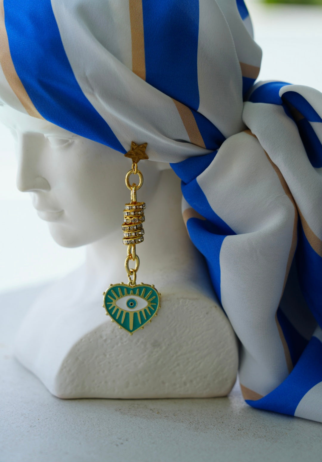 Aegean Eve Heart Protection Earrings