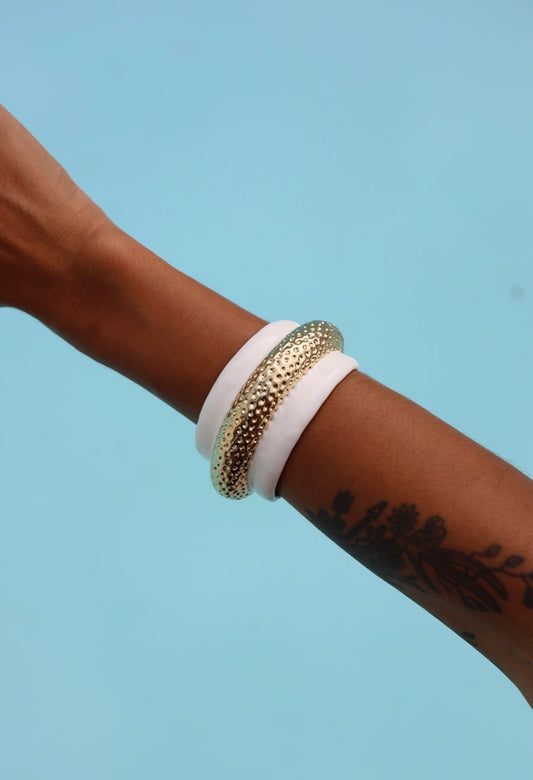Soul Speak Cuff in White