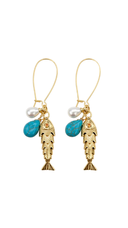 Amalfi Pesce Drop Earrings