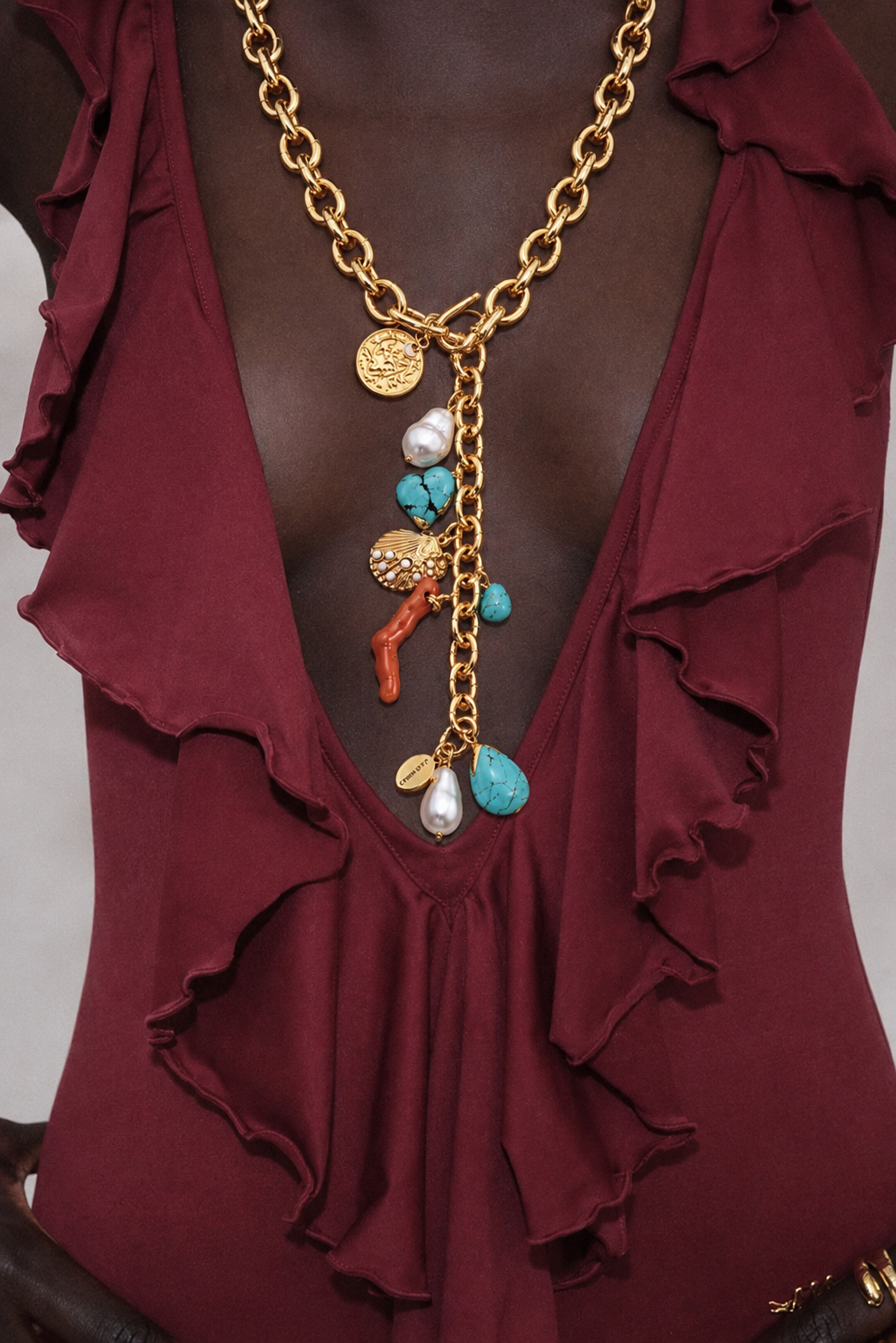 Riviera Talisman Long Charm Necklace